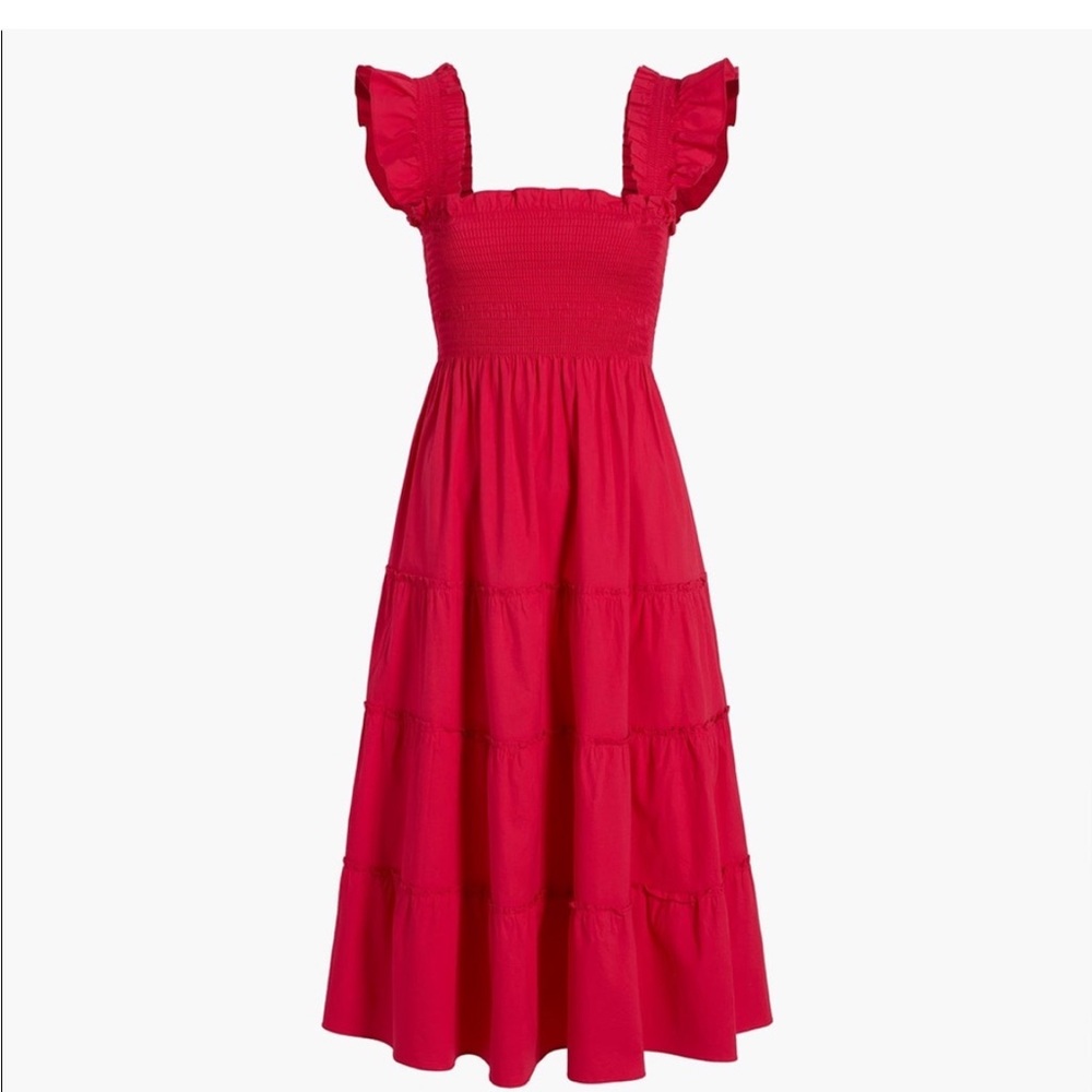 Hill House Ellie Nap Dress Red Raspberry XS